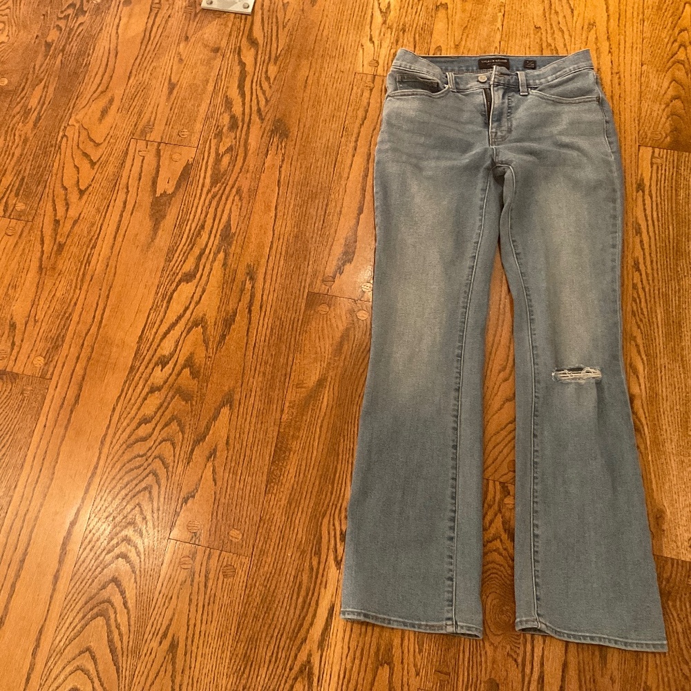 Zip up jeans